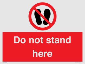 Do not stand here